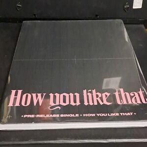 Black and Pink Vinyl Record Sleeve